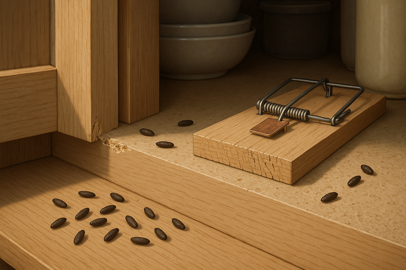 Diagram of common mouse entry points in a suburban home