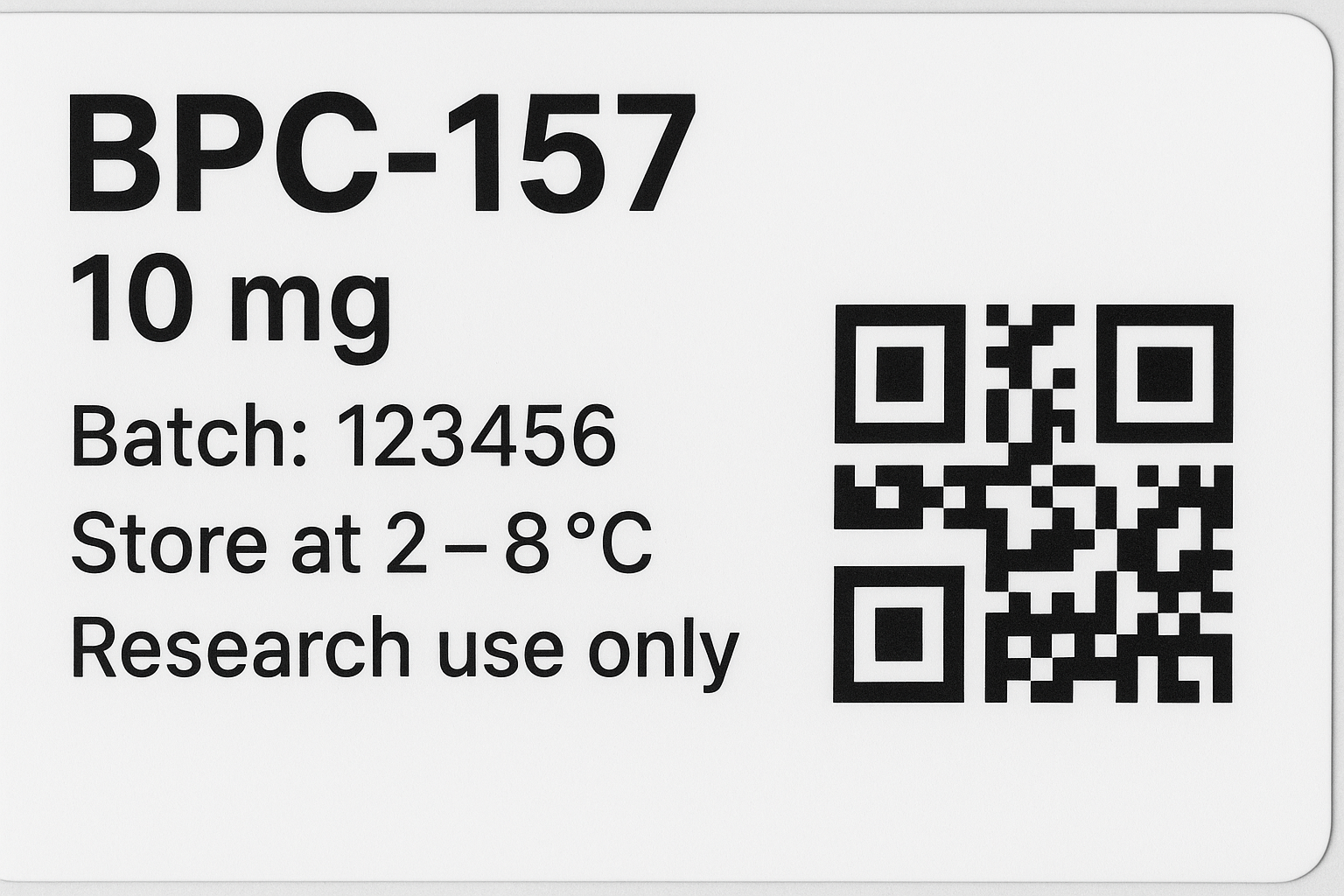 Profit margin breakdown for a 10 mg BPC‑157 vial sold at $120 retail