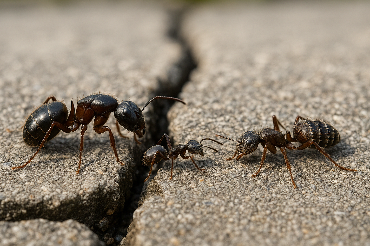 Close‑up of common household ants found in Tucker, GA