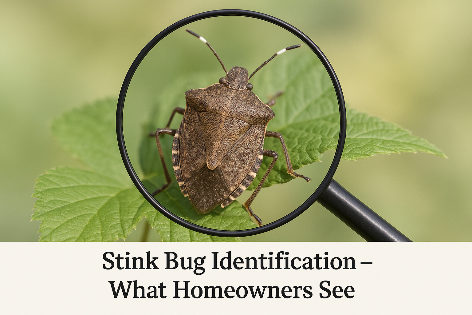 Close‑up view of a brown stink bug with white antennae