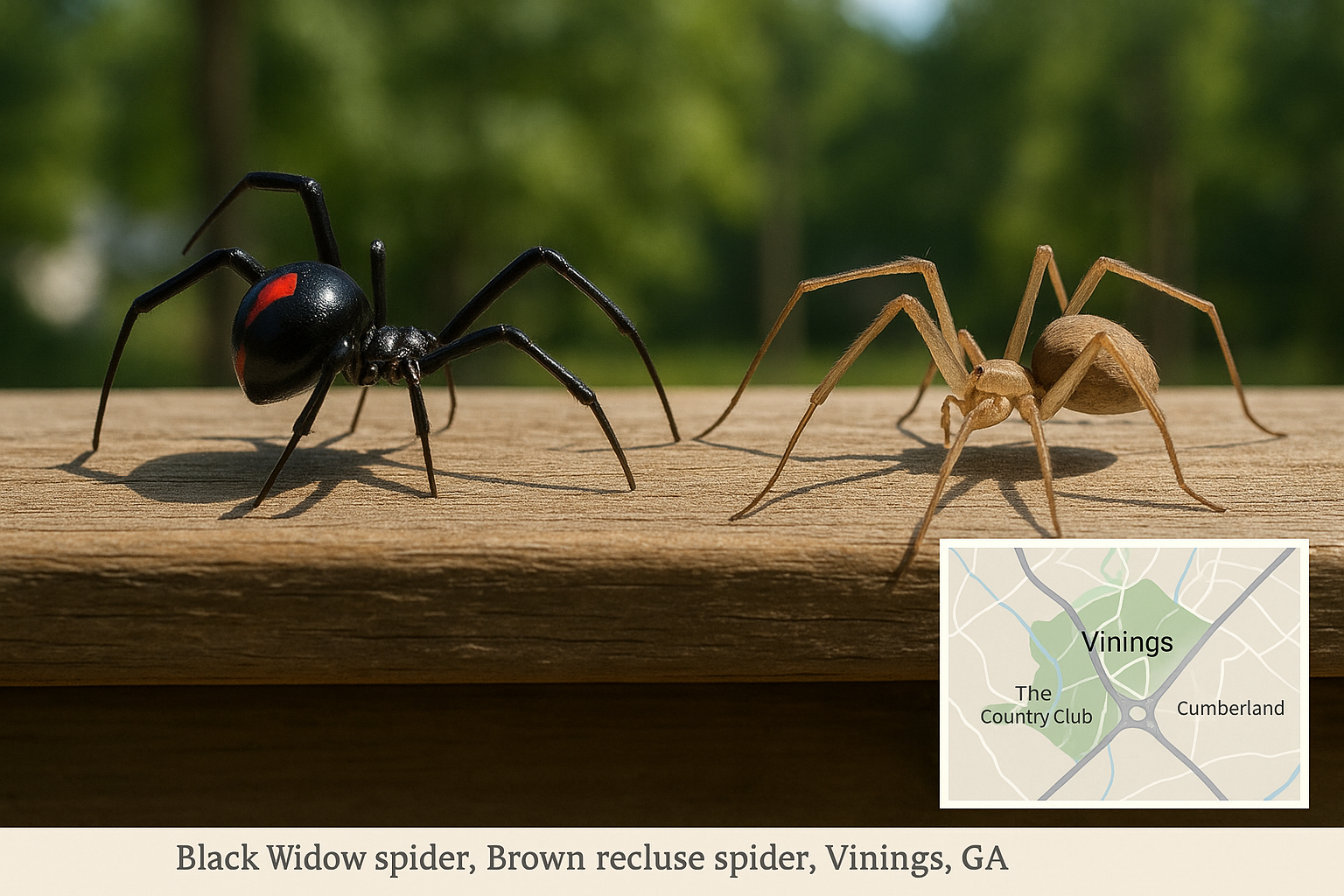 Comparison of black widow and brown recluse spiders