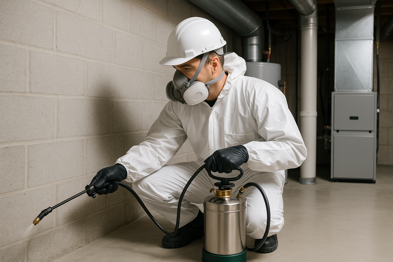 Anthem Pest technician inspecting a Charlotte home