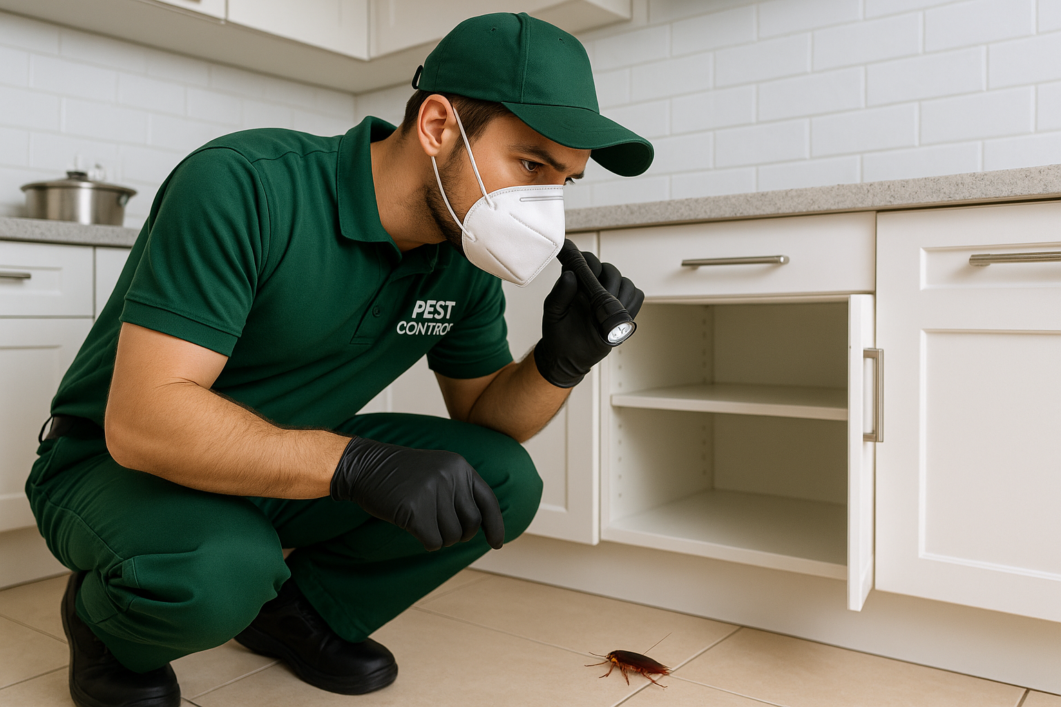 Illustration of common household pests