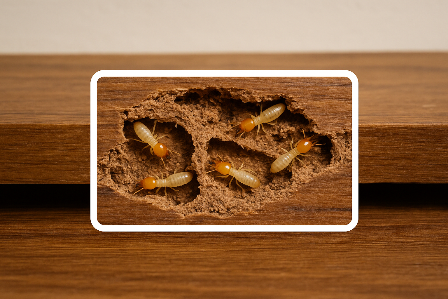 Illustration of various pest control treatments