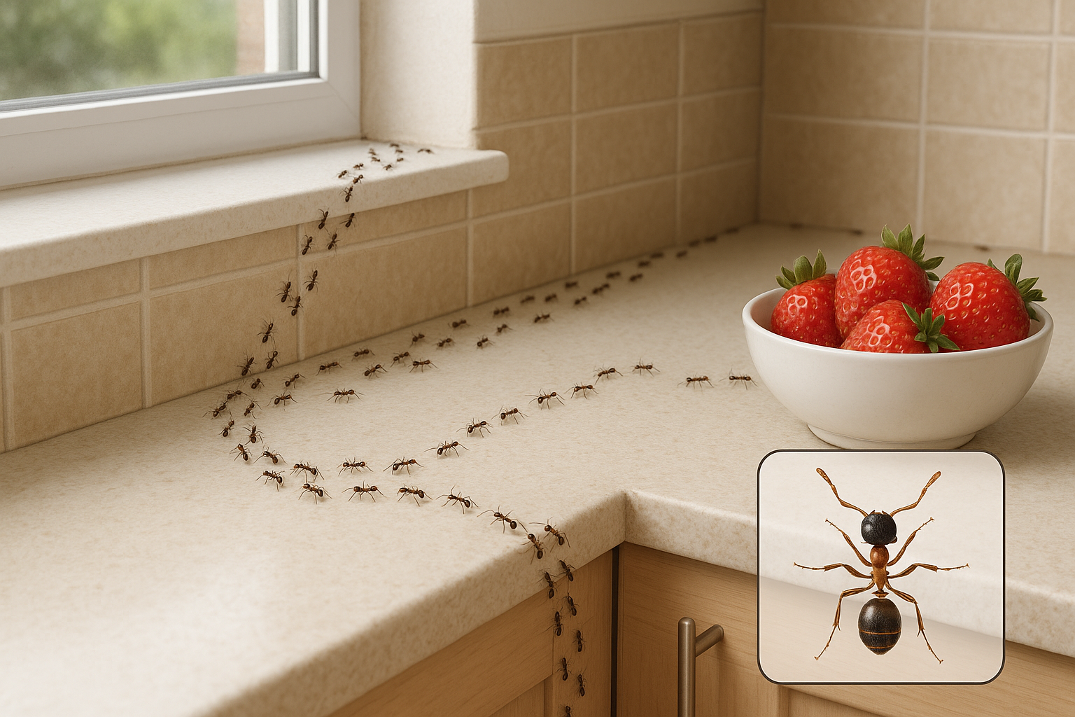 Common household pests illustrated for identification