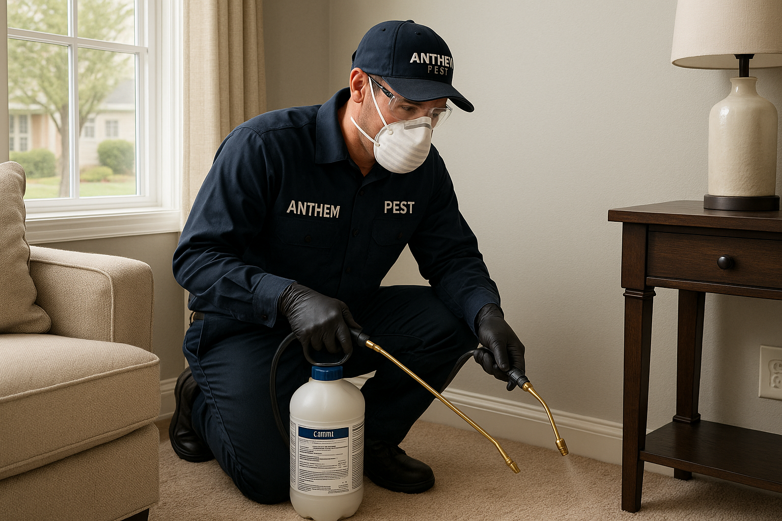 Illustration of various cockroach control methods