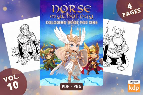 Norse Mythology Coloring Book Cover