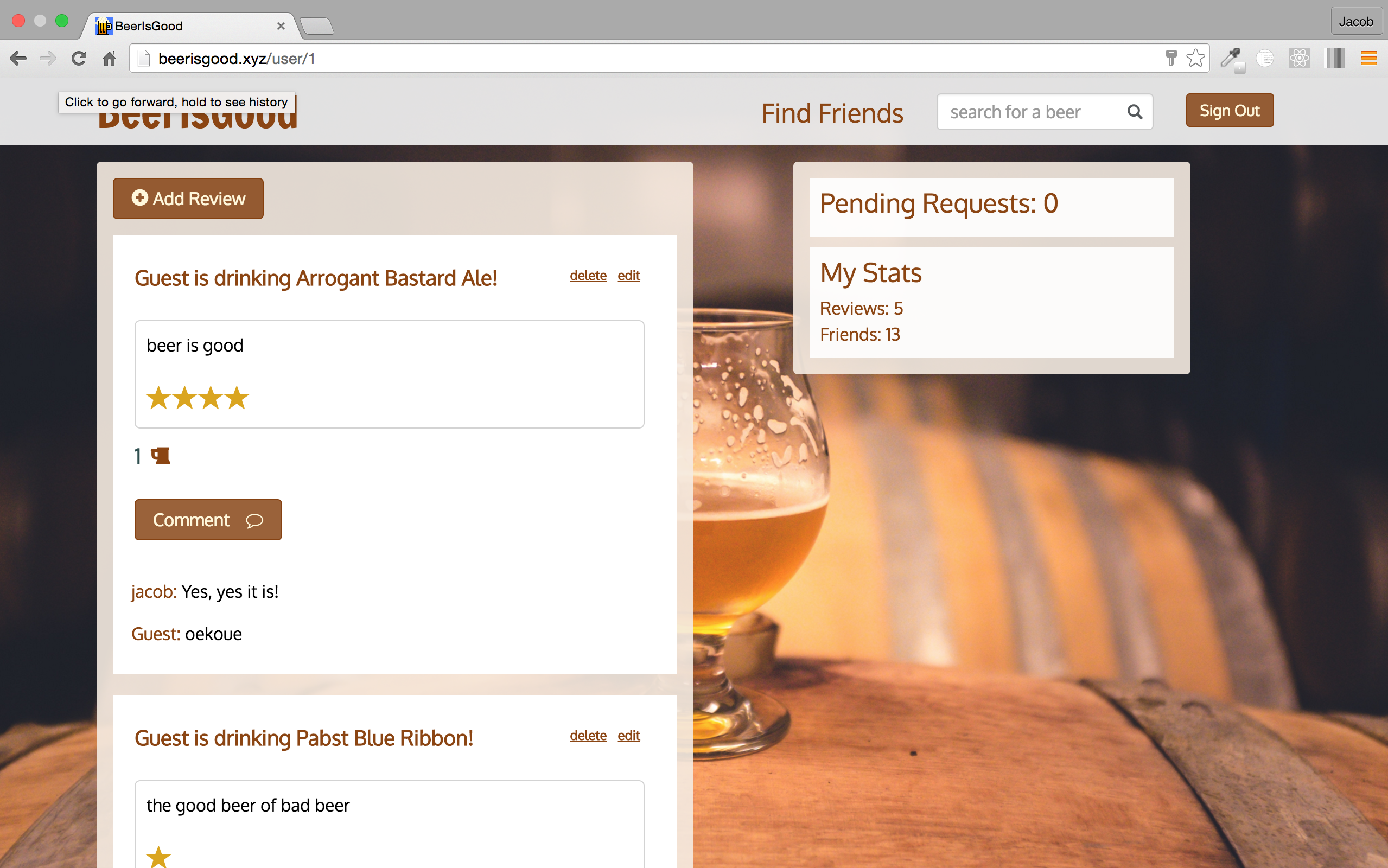 BeerIsGood guest profile