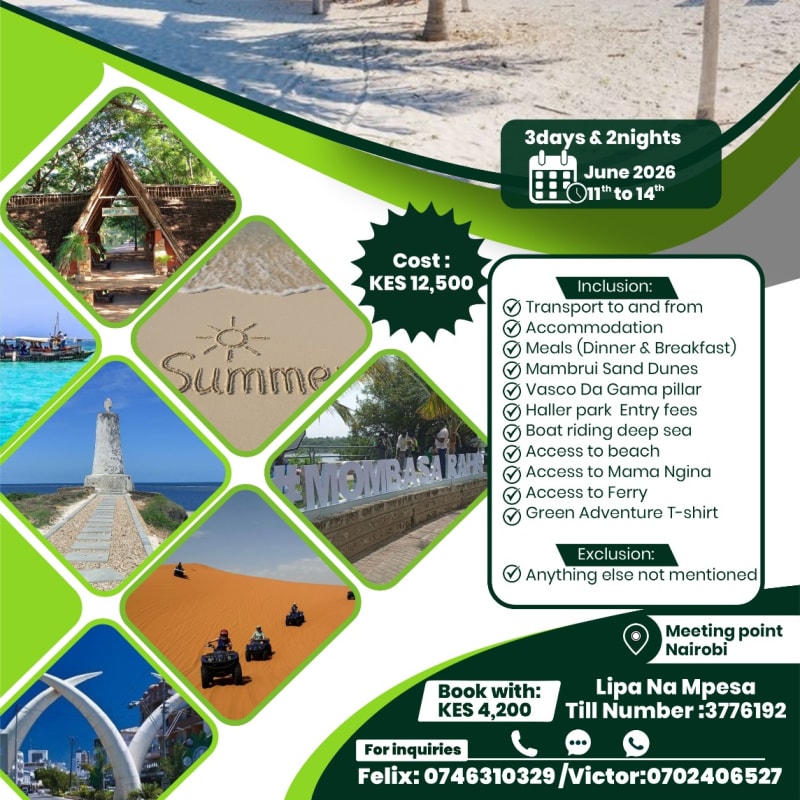 Tembea Coast Na Green Adventure