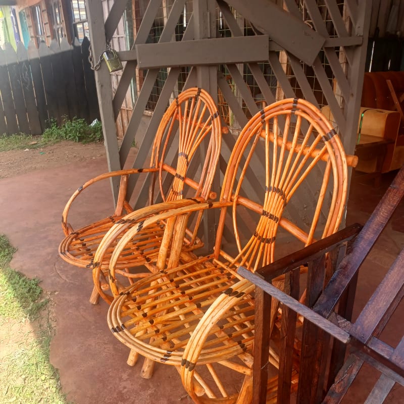 Natural Rattan Armchairs