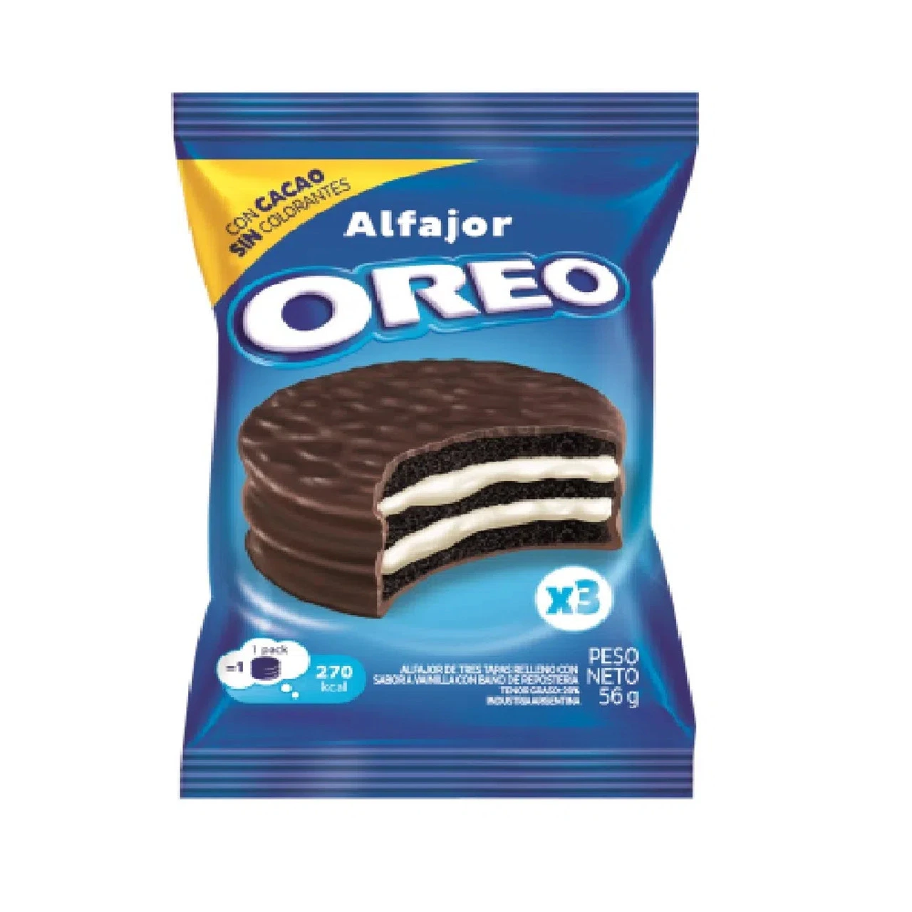 Alfajor Oreo triple