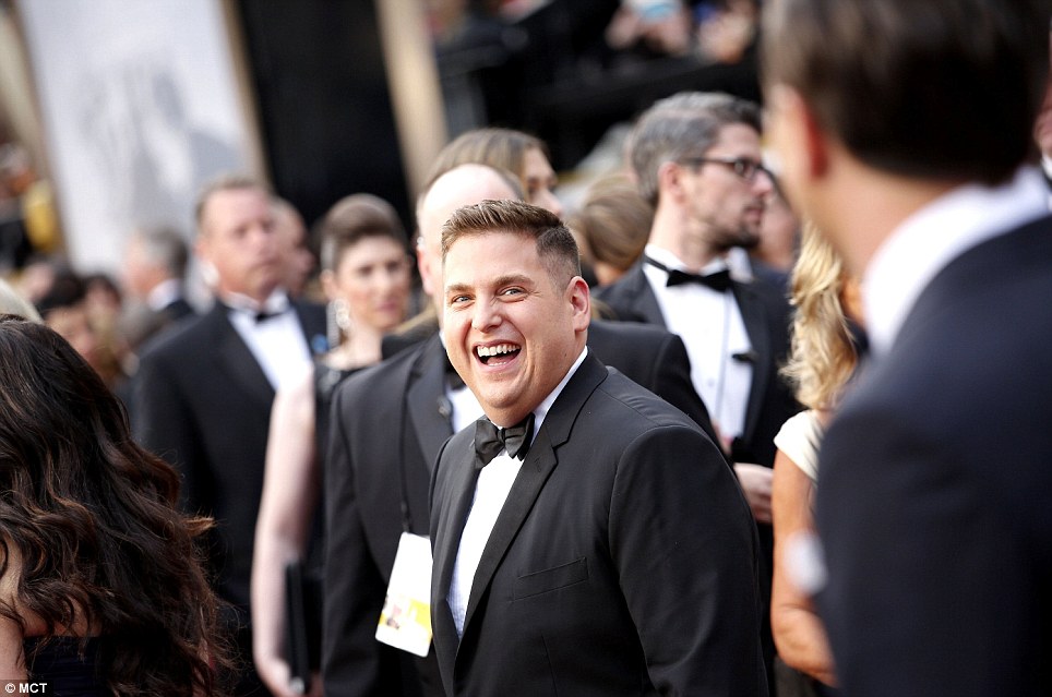 Two is better than one: Oscar nominee Christian Bale and wife Sibi Blazic arrived while Channing Tatum arrived with wife Jenna Dewan-Tatum looked striking in a fluffy white gown