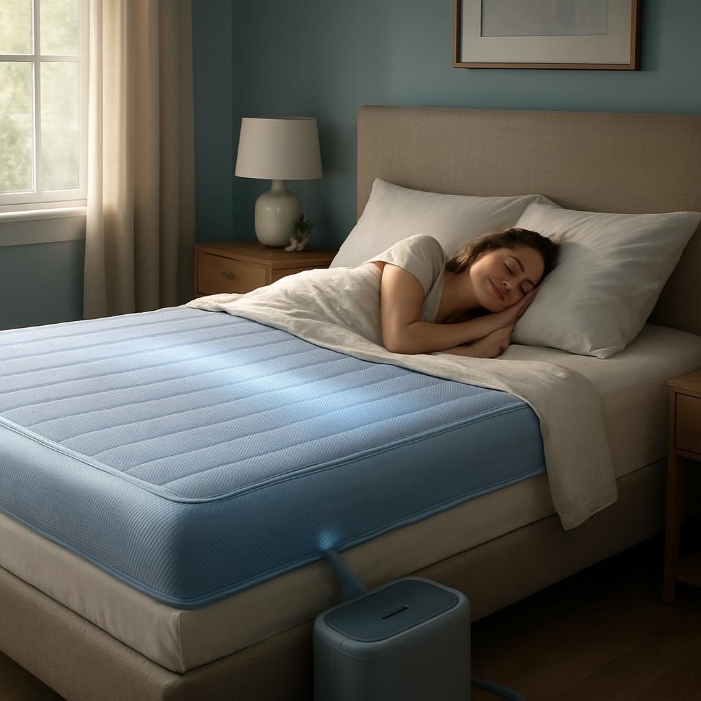 Shop cooling mattress pads to reduce night sweats and enhance sleep quality with advanced temperature regulation technology.