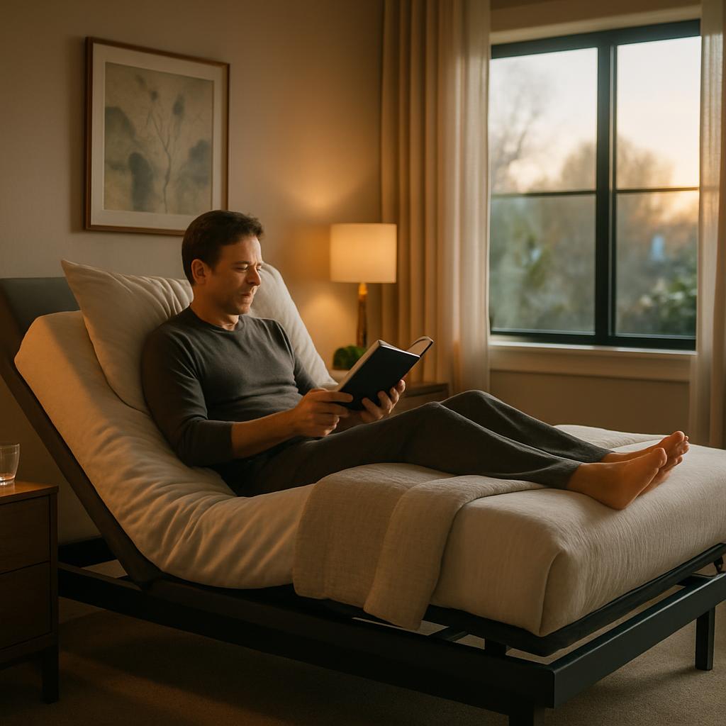 adjustable beds, adjustable bed benefits, adjustable bed health benefits, adjustable mattress benefits, zero gravity adjustable bed, adjustable bed back pain, adjustable bed snoring, adjustable bed acid reflux, adjustable bed comfort, adjustable bed features