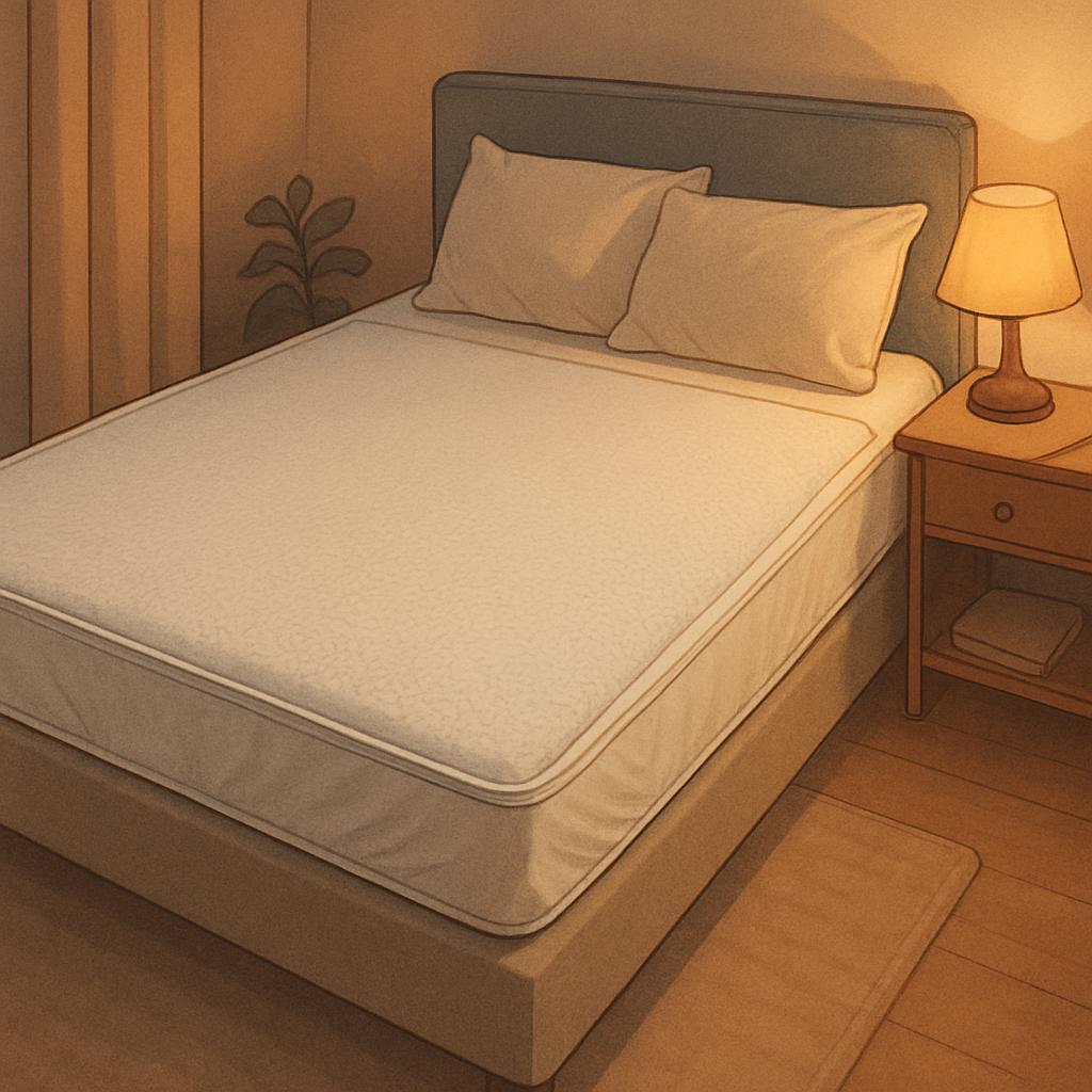 mattress protector, waterproof mattress protector, non-slip mattress protector, stay-put mattress protector, deep pocket mattress protector, fitted mattress protector, elastic mattress cover, all-night mattress protection, anti-shift mattress cover, secure fit mattress protector