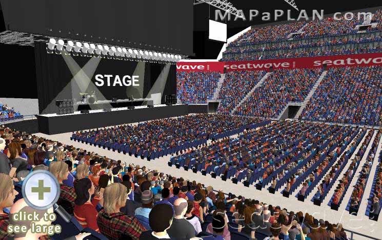 The O2 Arena London seating plan Block 102 Row K Lower tier tickets view