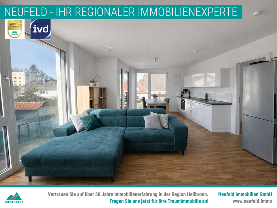 Helle 3,5-Zimmer-Wohnung mit Balkon in Bad Friedrichshall zu vermieten! - Photo 1