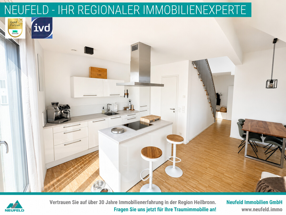 Traumhafte 4,5 Zimmer Maisonettewohnung mit schöner Dachterrasse zu vermieten! - Foto 5
