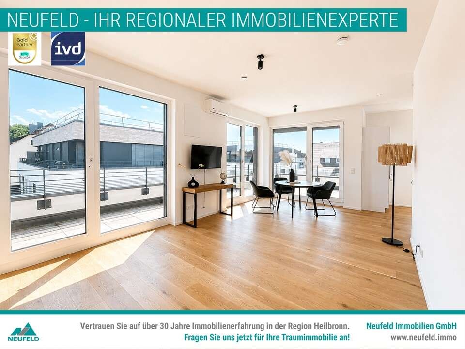 Stylische 2,5-Zimmer Penthouse-Wohnung in erstklassiger Lage zu vermieten! - Foto 1