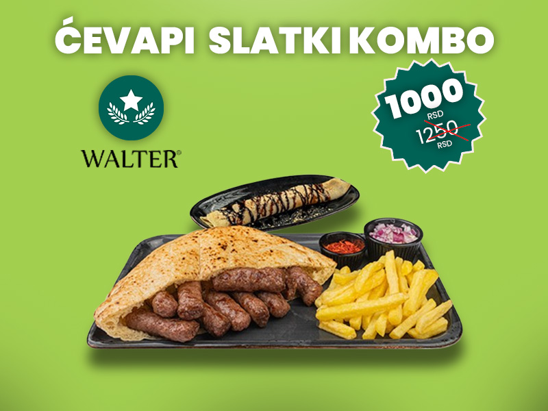 Walter B Ćevapi Slatki Kombo