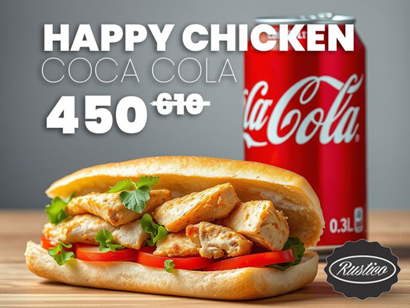 Happy Chicken  i  Coca Cola