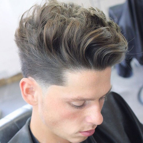 Low Fade + Messy Modern Quiff
