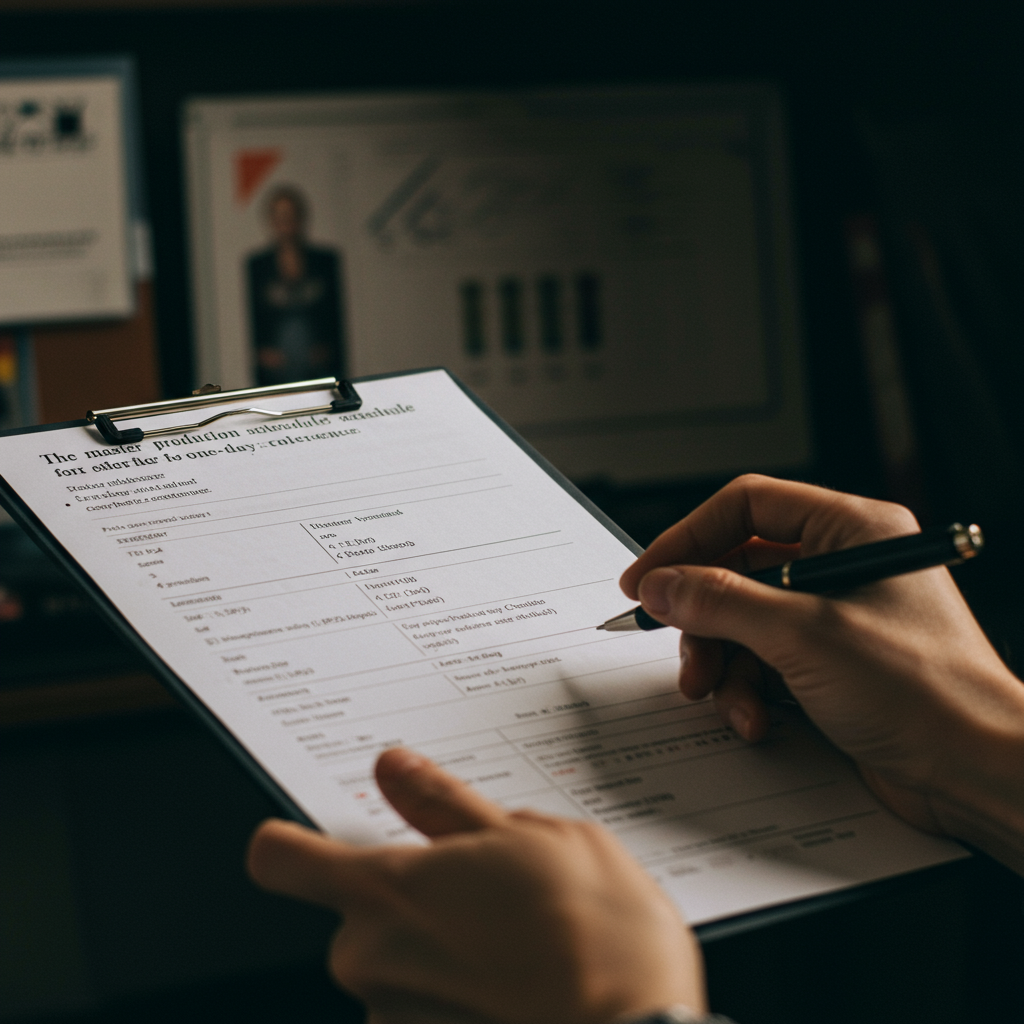 Professional conference stage with high-definition screens, carefully designed lighting, and seating for the audience.