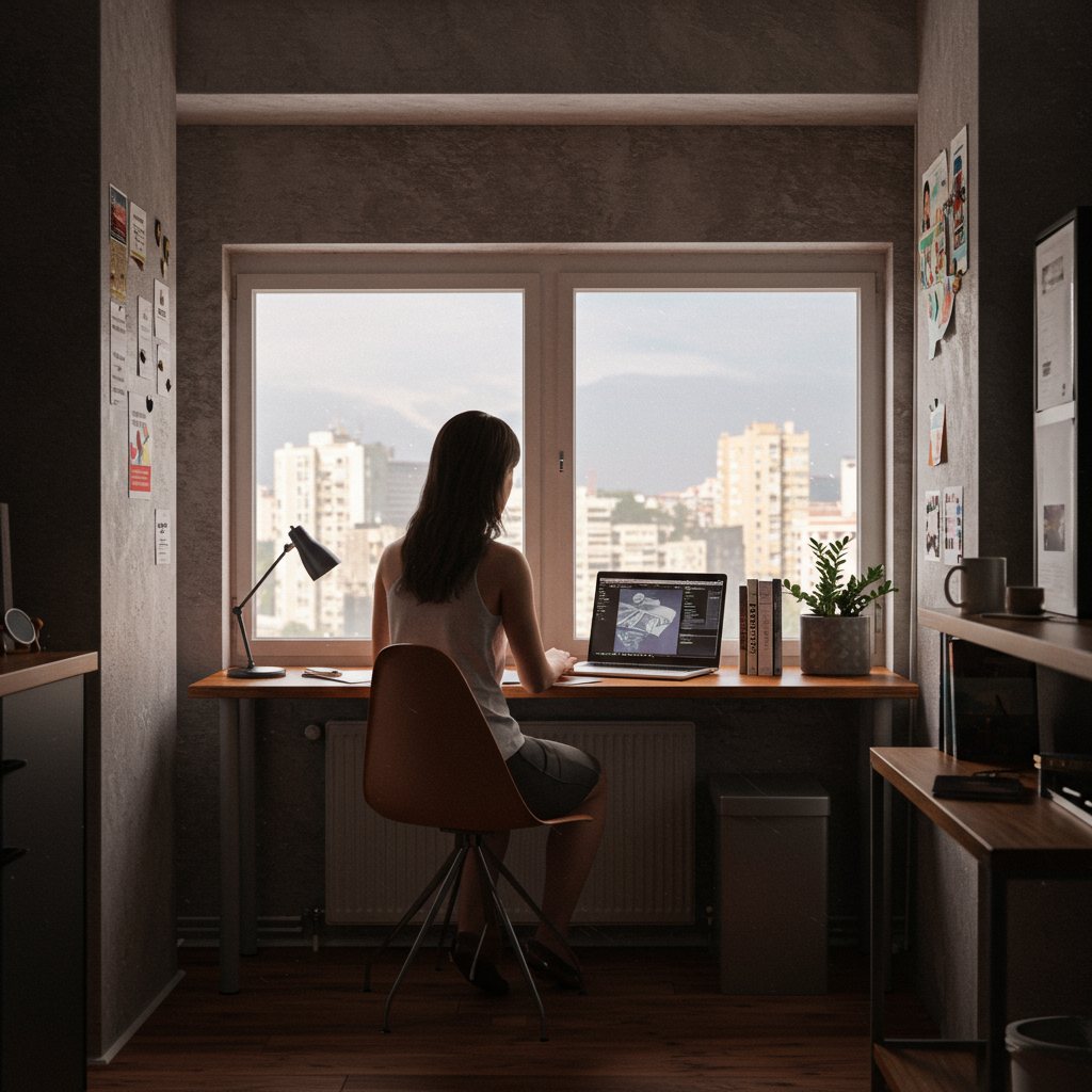 A professional-looking portfolio website displaying a featured case study.