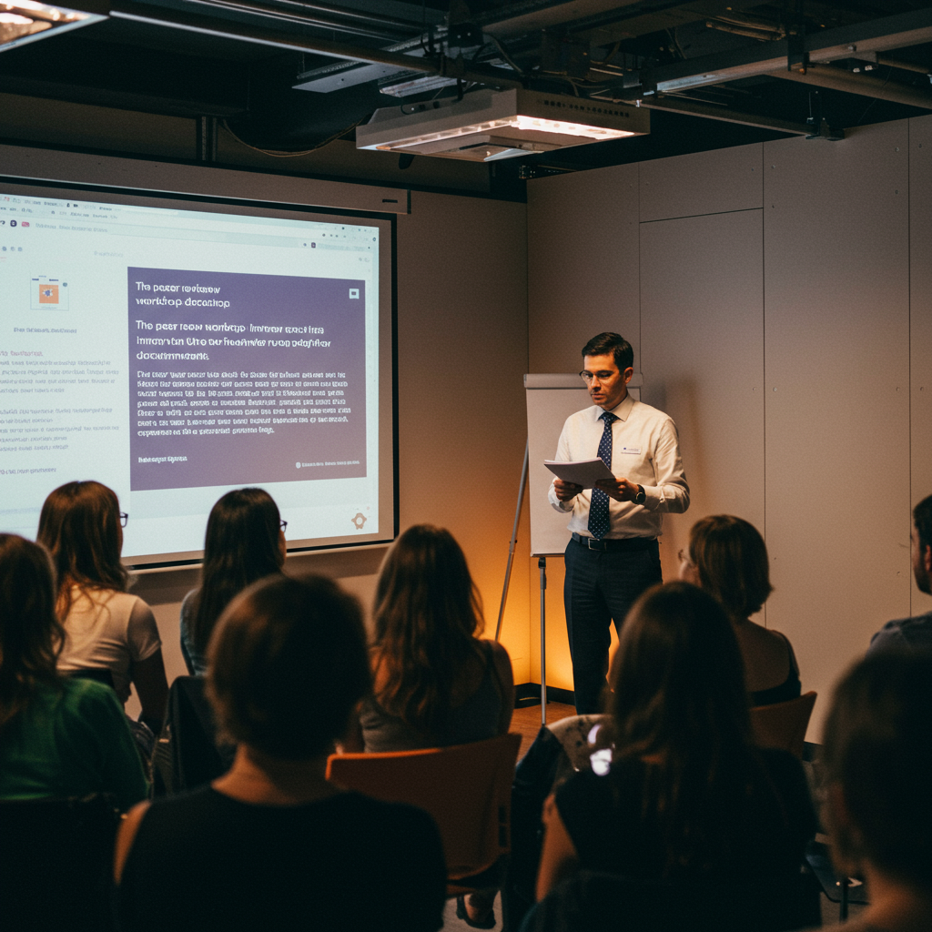 A clean, well-organized run-of-show document displayed on a monitor in a production environment.