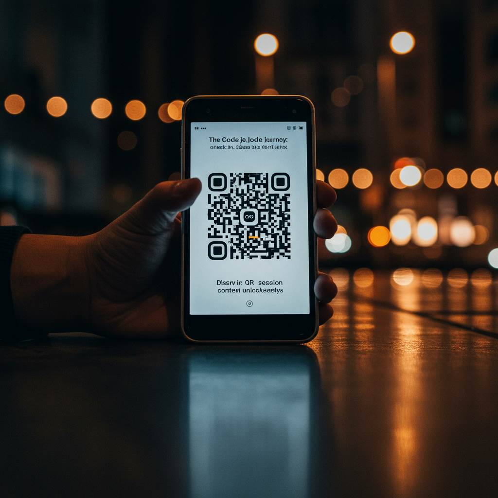A visually engaging and interactive mobile-first landing page unlocked by a QR code, showing product information.