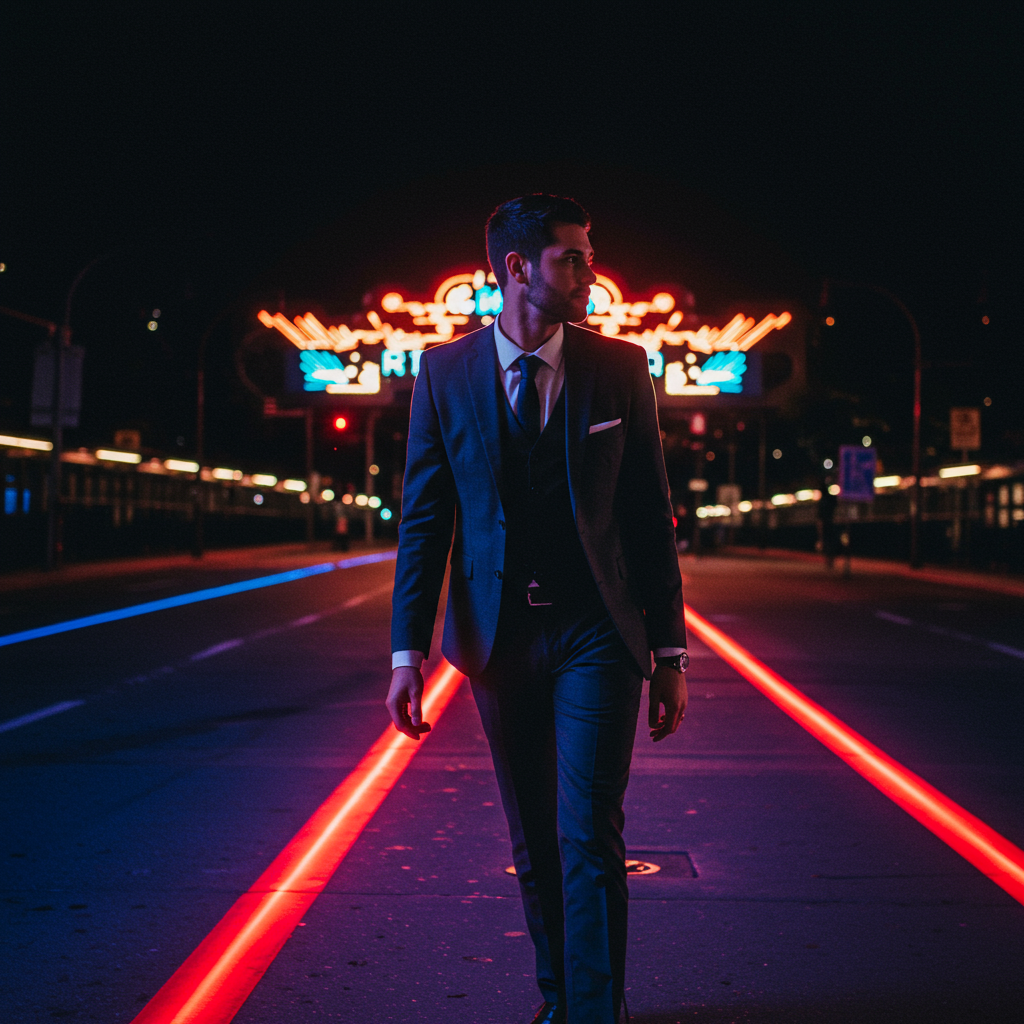 An artist performing on a perfectly lit stage in Las Vegas, the result of a well-negotiated technical rider.