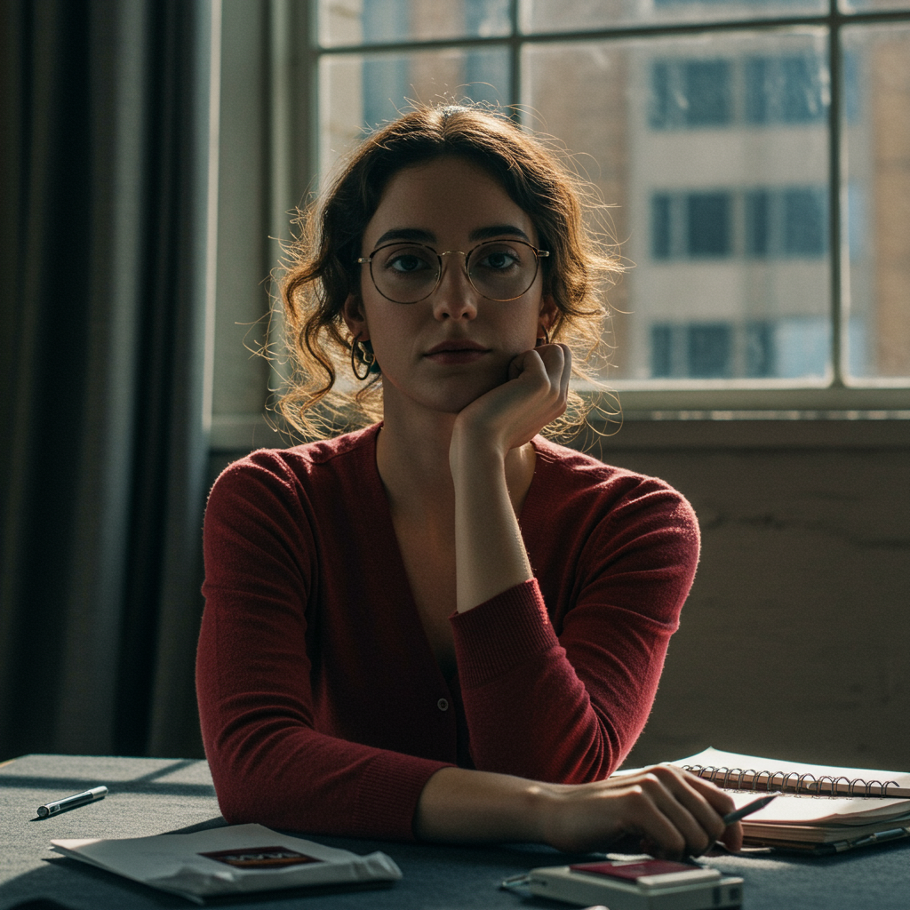 A person at a meeting table, pointing to a project plan for a team, symbolizing the transition from coordination to strategic production.