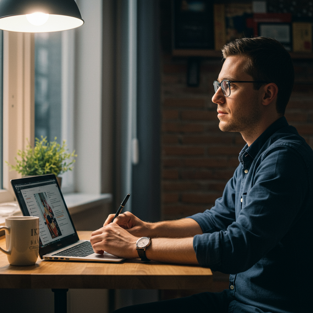 Team collaborating on the creation of a creative brief on a whiteboard.