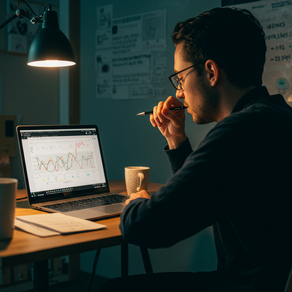 Team collaborating on a root cause analysis using sticky notes on a whiteboard.