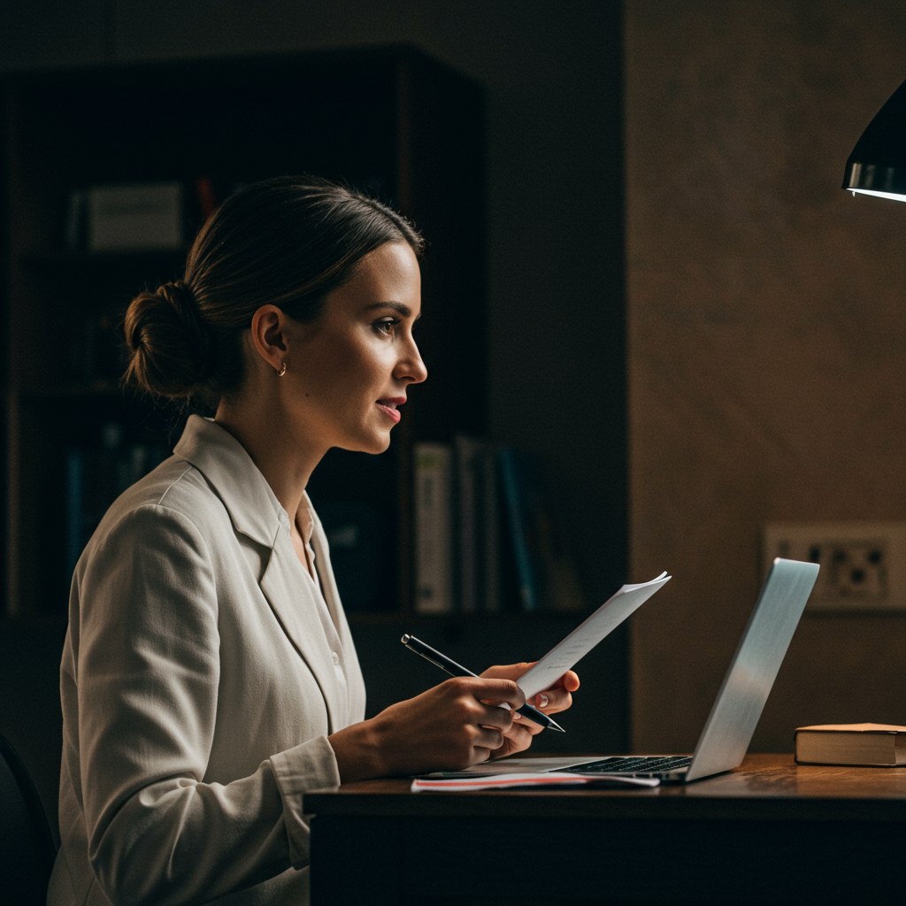 Audiovisual production team preparing a setup for a corporate financial event.
