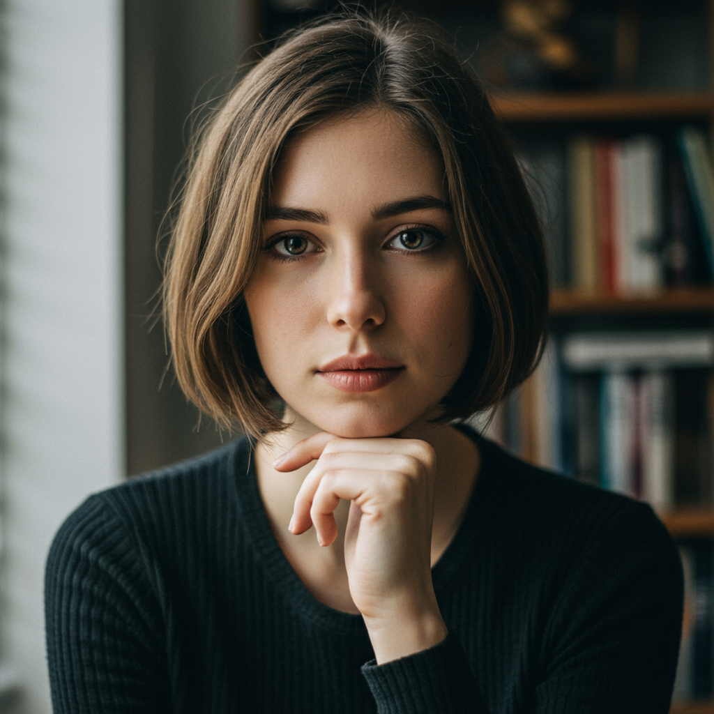 A person meticulously curating and designing their professional portfolio on a laptop.