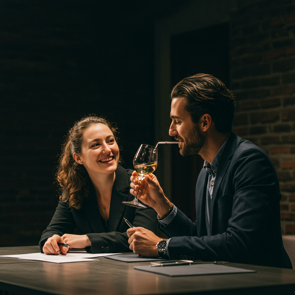 Students collaborating in an event management class.