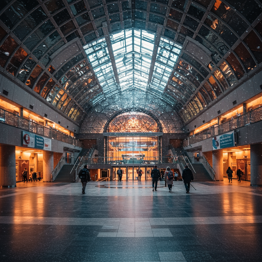 Exterior view of the modern and spacious Quebec City Convention Centre.