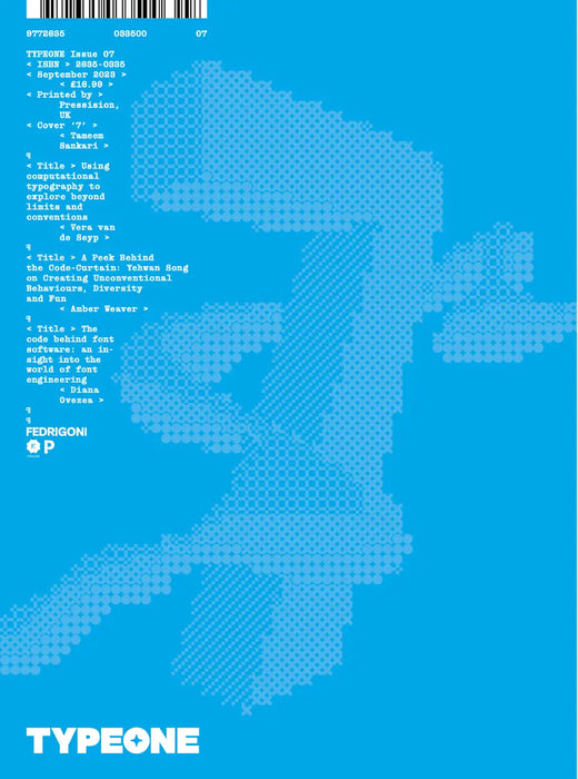 Typeone magazine cover