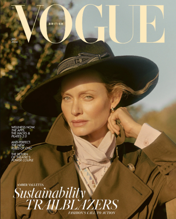 Vogue (British) January 2024 magazine cover