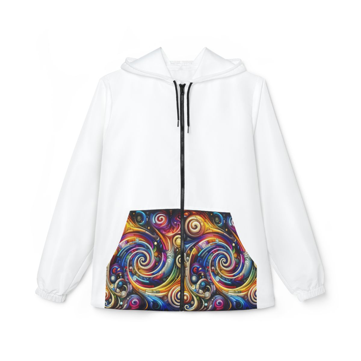 Color Spiral Windbreaker Jacket