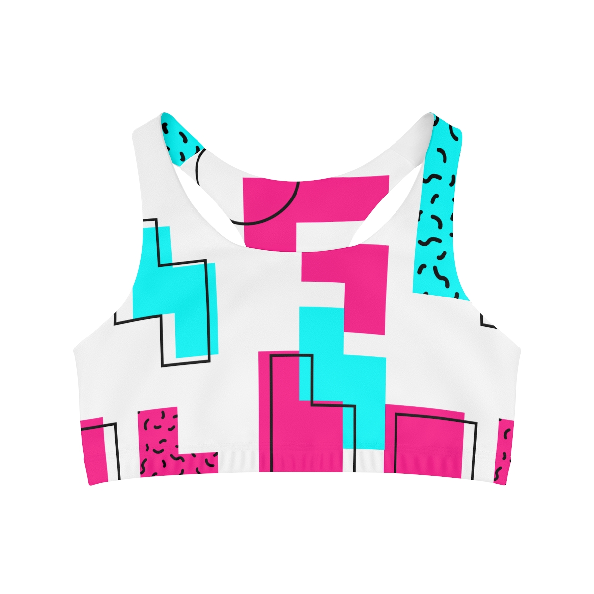 Retro Styled Seamless Sports Bra