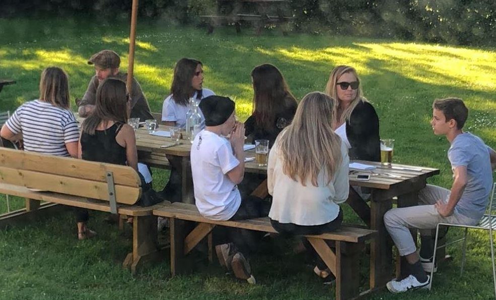 David Beckham and his wife Victoria could be seen sitting side by side, just days before rumours about them splitting up surfaced on social media