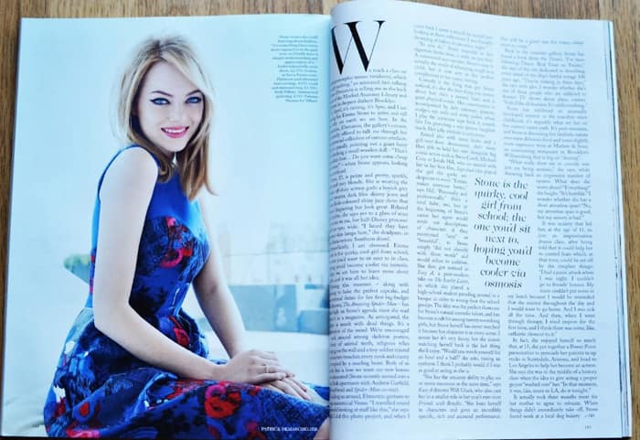 Emma Stone на страницах модного глянца