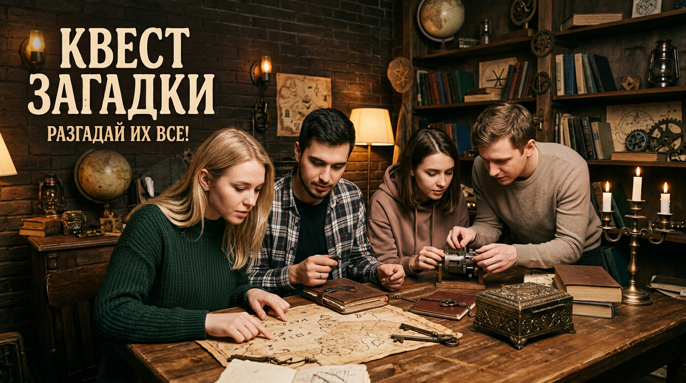 Загадки для квеста: готовые задания и головоломки