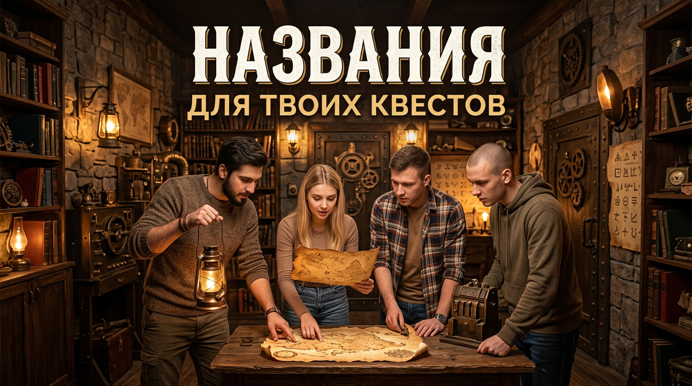 Названия квестов: как назвать escape-room