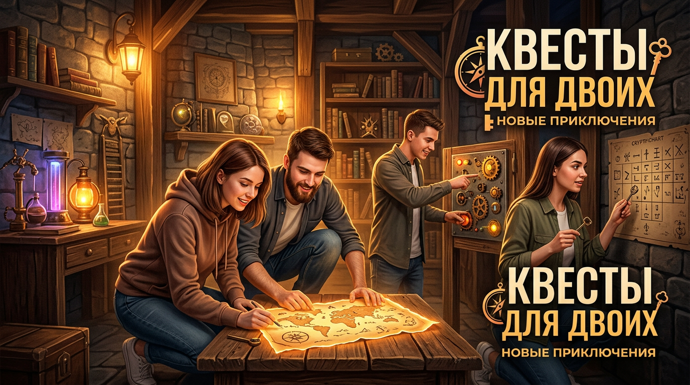 Квест для двоих: романтические escape-room для пары
