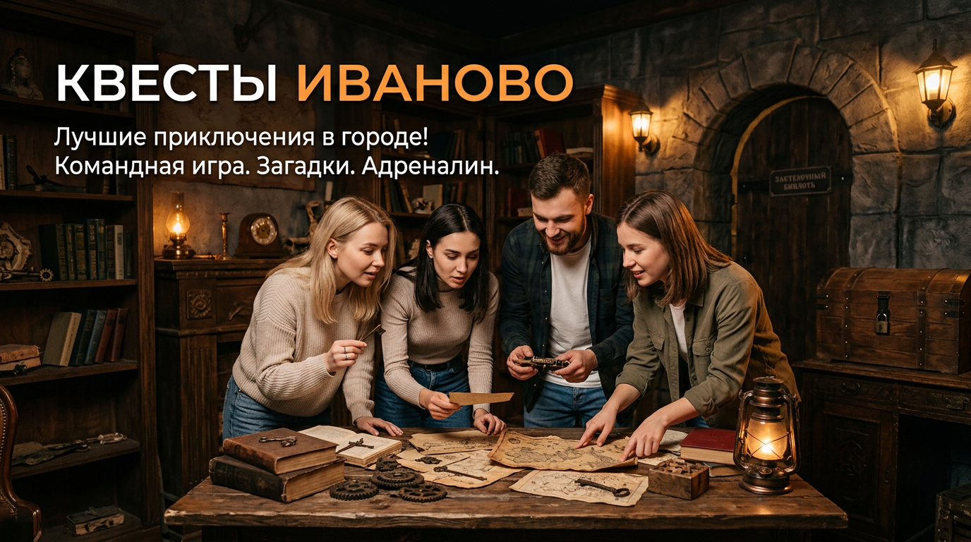 Квесты в Иваново: лучшие escape-room и квест-румы города