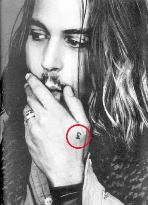 johnny depp-number 3 tattoo