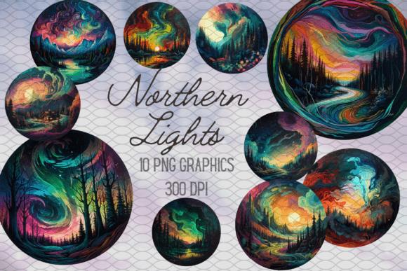 Northern Lights Coloring Graphics